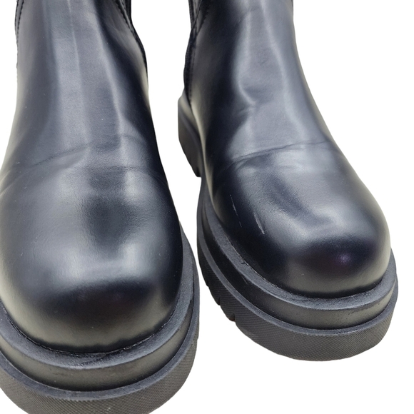 Truffle Collection Women's Chunky Sole Platform Zip Up Knee High Boots - 39 - Picture 4 of 8